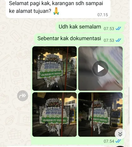 Pengiriman Papan Bunga Selamat Mekar Baru