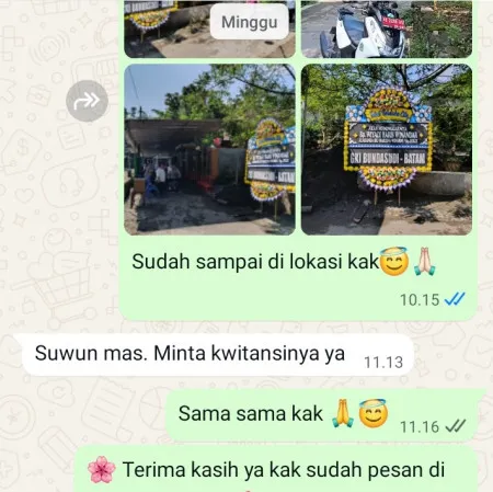 Pengiriman Papan Bunga Duka Mekar Baru