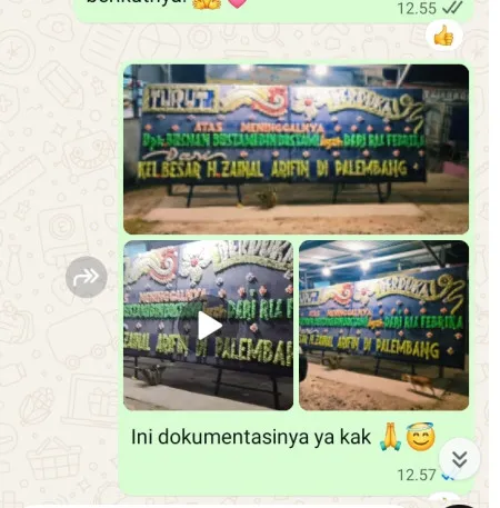 Pengiriman Papan Bunga Duka Mekar Baru