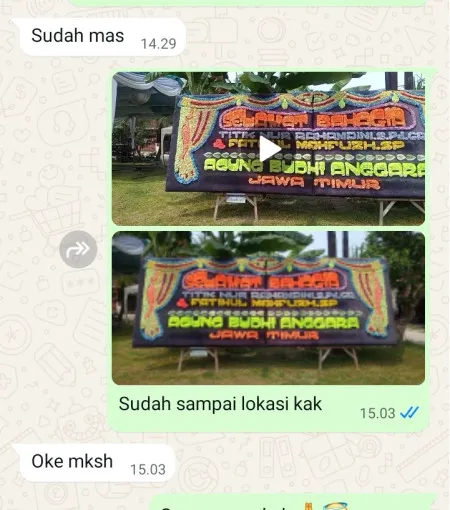 Pengiriman Papan Bunga Mekar Baru